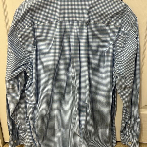Vineyard Vines Blue Gingham Shirt - Large - Picture 2 of 3